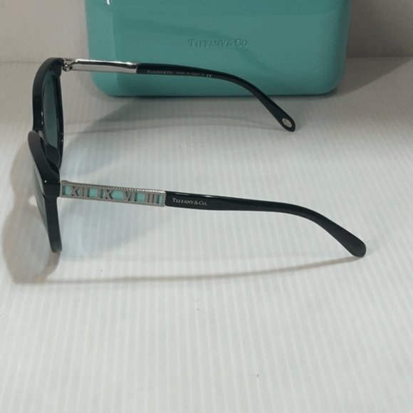 Tiffany woman’s Sunglasses TF 4097 cat eye black frame blue lenses main image 9